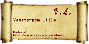 Vesztergom Lilla névjegykártya