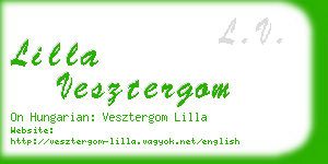 lilla vesztergom business card